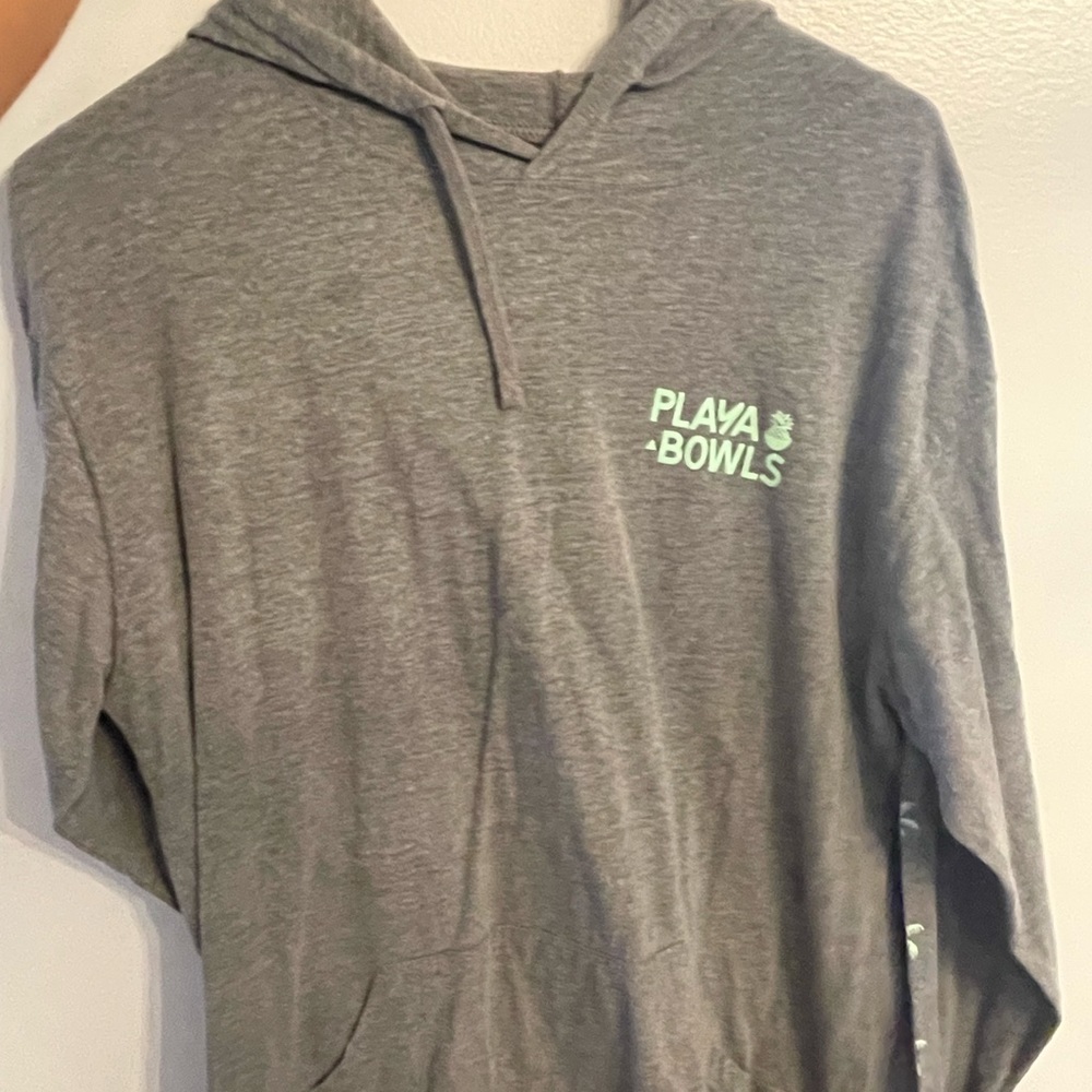 stone grey plays bowls thin hoodie
